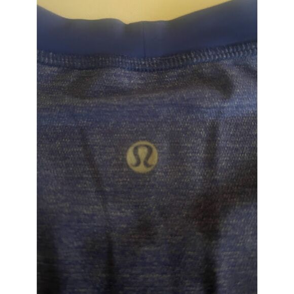 Lululemon Heathered Blue Bolt Tech II Athletic Short Sleeve Shirt Size Large - Picture 5 of 5